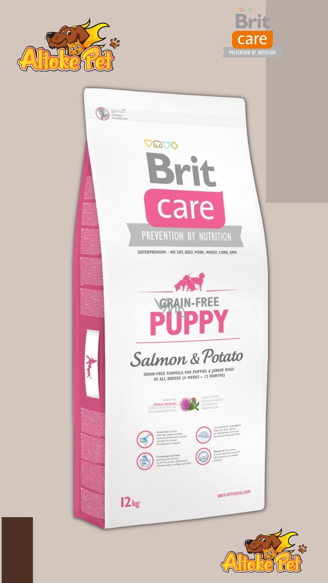Brit Care Puppy Salmón 3 - 12 Kg