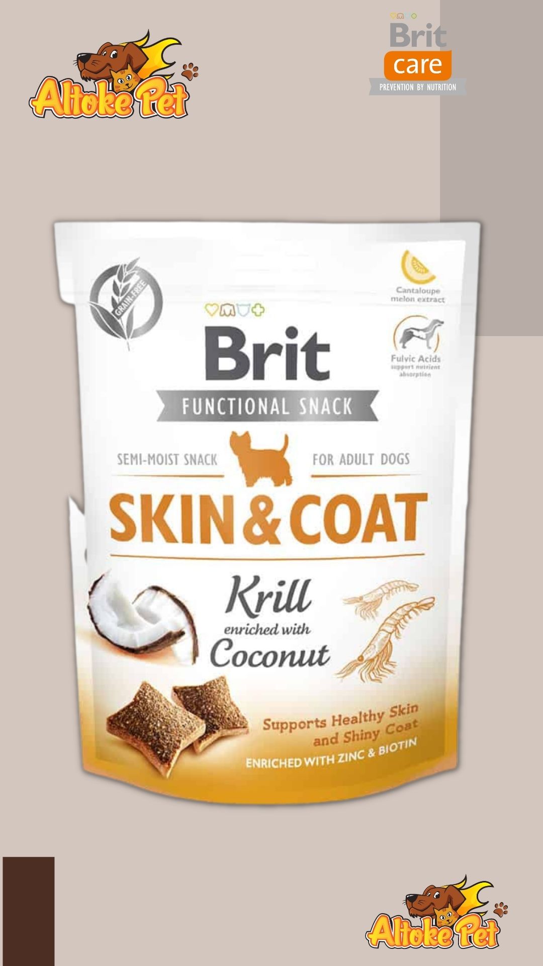 Brit Care Snack Skin & Coat 150 Gr