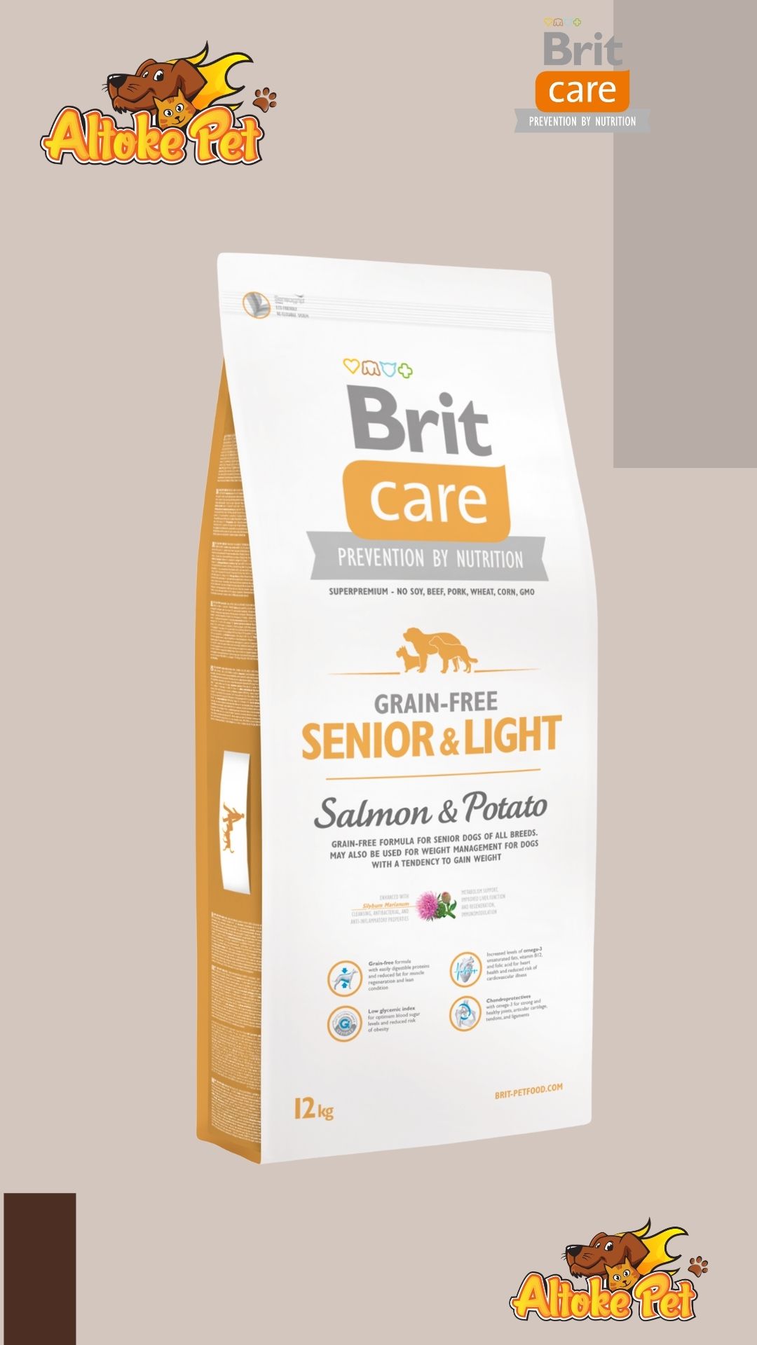 Brit Care Senior & Light Salmon 3 - 12 Kg