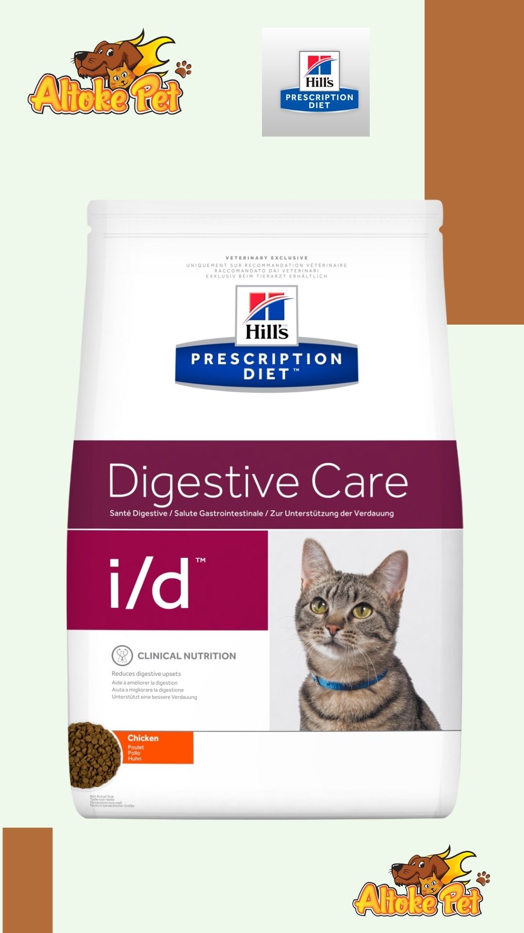 Altoke Pet - Hill’s PD Digestive Care i_d Feline 1.8