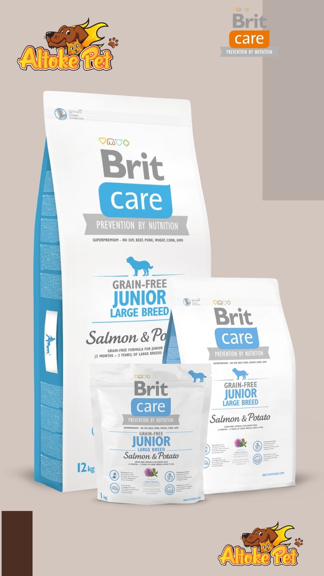 Altoke Pet - Brit Care Junior Salmon