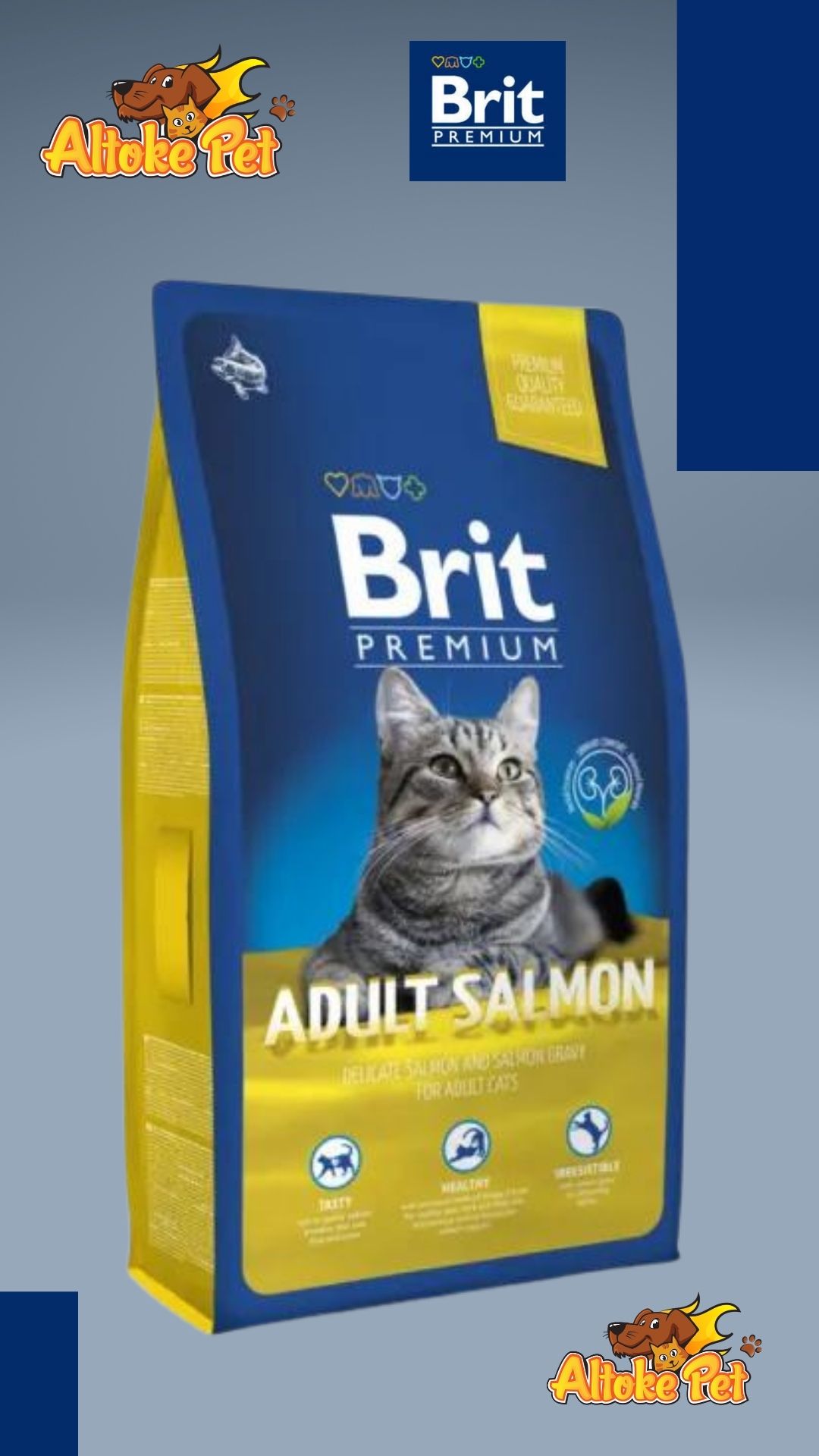 Brit Premium Gato Adulto Salmón 8 Kg