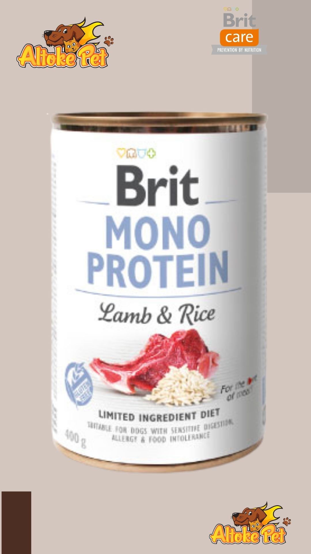 Brit Care Mono Protein Lata Cordero 400g